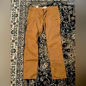 Barely worn Farah brand chinos, 34x32, brown/tan